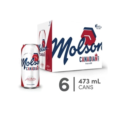 Molson Canadian Lager Beer, 6-Pack 5.0 ABV (ID required at pick-up) 6x473.0 ml, $0.62/100ml