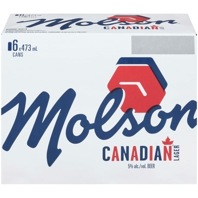 Molson Canadian Beer (ID required at pick-up) 6x473.0 ml, $0.62/100ml