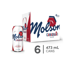Molson Canadian Beer (ID required at pick-up) 6x473.0 ml, $0.65/100ml