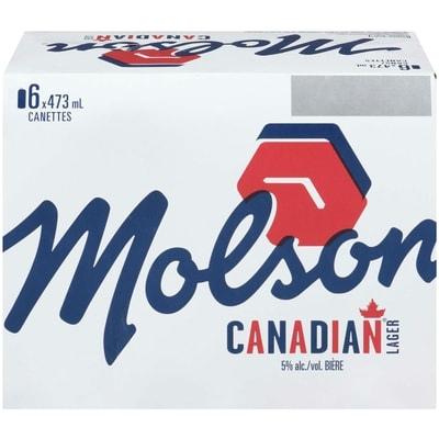 Molson Bière (Pièce d’identité requise au moment du ramassage) 6x473.0 ml, 0,62 $/100ml