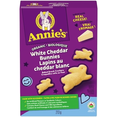 Annie's Annie's Crackers White Cheddar Bunnies 213 g, $2.58/100g