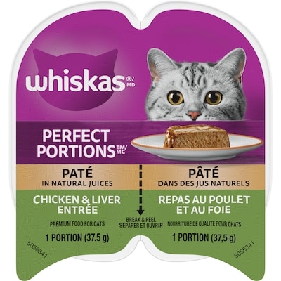 Whiskas Repas au poulet et au foie PERFECT PORTIONS pâté 1 ea