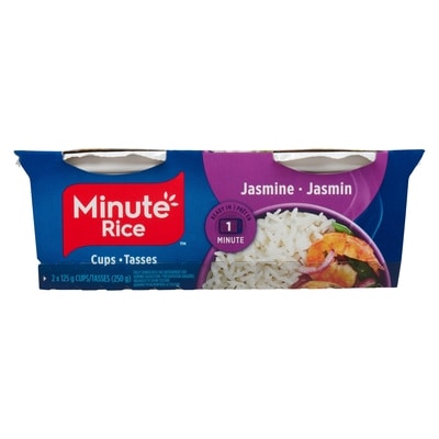Minute Rice Jasmine 125 g, $1.60/100g
