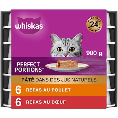 Whiskas Nourriture humide pour chats Whiskas Perfect Portions Sélections de viande 1 ea