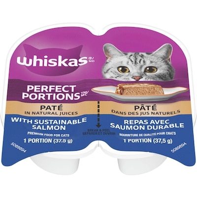 Whiskas Repas au saumon PERFECT PORTIONS pâté 1 ea