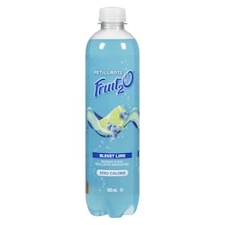 Fruit 2O Boisson pétillante Bleuet Lime Twists 502 ml, 0,38 $/100ml