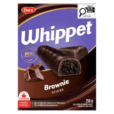 Dare Whippet Sticks Brownie Cookies 250 g, $2.20/100g