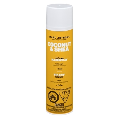 Marc Anthony Hydrating Coconut Oil & Shea Butter Hairspray 300 ml, $3.85/100ml