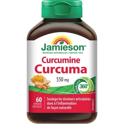 Jamieson Capsules de curcuma curcumine très puissant 60 ea, 0,17 $/1ch