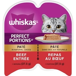 Whiskas Repas au bœuf PERFECT PORTIONS pâté 1 ea