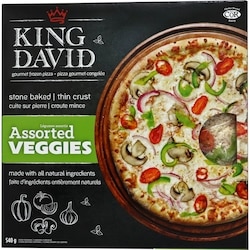King David Pizza à croûte mince, légumes variés casher 540 g, 2,78 $/100g