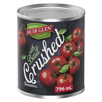 Muir Glen Organic Crushed Tomatoes with Basil 796 ml, $0.82/100ml