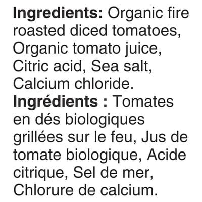 Organic Diced Tomatoes, Fire Roasted