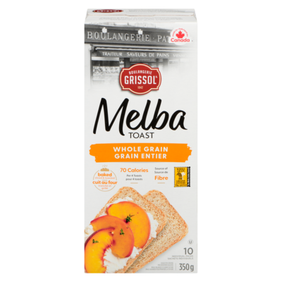 Grissol Melba Toast Whole Grain 350 g, $1.85/100g