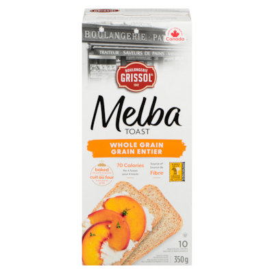 Grissol Boulangerie Grissol Melba Toast Grain entier 350 g, 1,85 $/100g