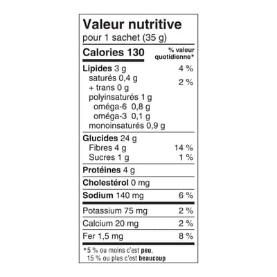 Boulangerie Grissol Melba Toast Grain germé avec semences