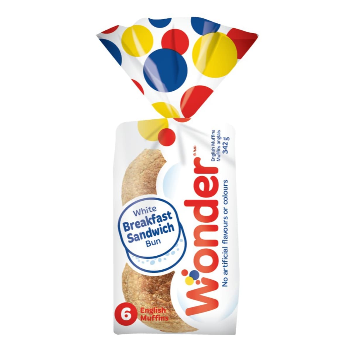 Wonder Plain English Muffins 342 g, $1.11/100g
