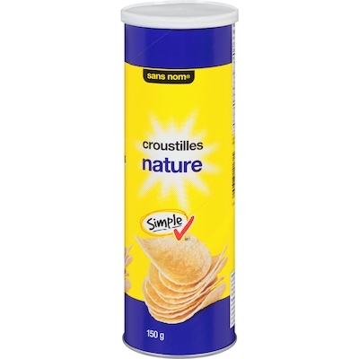 Sans Nom Croustilles nature 150 g, 1,33 $/100g