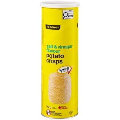 No Name Salt and Vinegar Flavour Potato Crisps 142 g, $1.54/100g