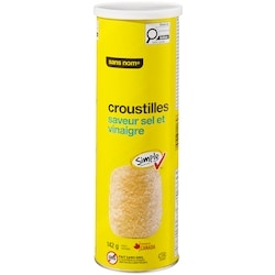 Sans Nom Croustilles à saveur de sel et vinaigre 142 g, 1,75 $/100g