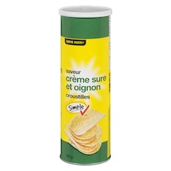 Sans Nom Croustilles crème sure et oignon 142 g, 1,41 $/100g