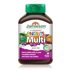 Jamieson Multivitamine pour enfants à croquer, Fruit 60 ea, 0,20 $/1ch