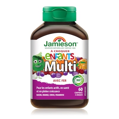 Jamieson Multivitamine pour enfants - à Croquer 60 ea, 0,24 $/1ch