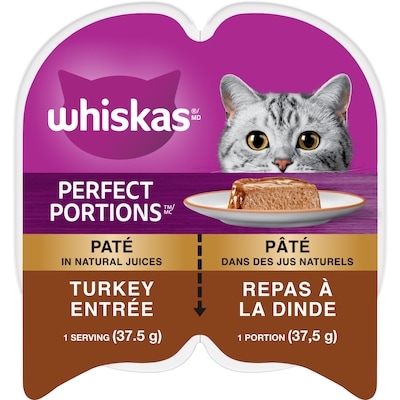 Whiskas Perfect Portions Turkey Paté Adult Wet Cat Food 1 ea