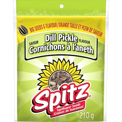 Spitz Graines de tournesol saveur Cornichons à l’aneth 210 g, 1,67 $/100g