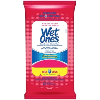 Wet Ones Antibacterial Hand Wet Wipes, Fresh Scent, Travel Pack 20 ea, $2.00/1ea