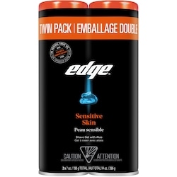 Sensitive Skin Shave Gel, Twin Pack