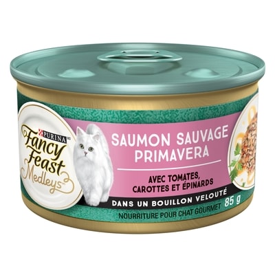 Purina Fancy Feast medleys nourriture humide pour chats saumon sauvage primavera 85 g, 1,06 $/100g