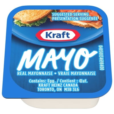 Kraft Mayonnaise (200 x sachet) 200 ea, 0,25 $/1ch