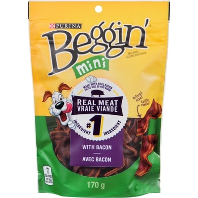 Purina Beggin' Mini with Bacon, Dog Treats 170 g, $2.35/100g