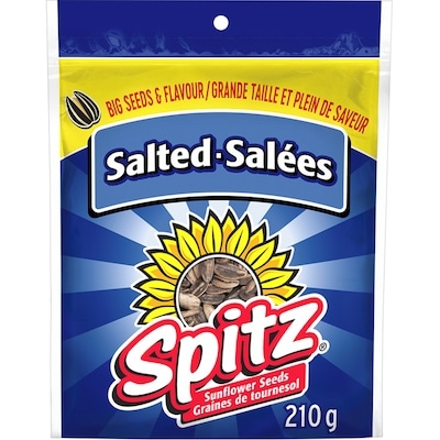 Spitz Graines de tournesol Salées 210 g, 1,67 $/100g