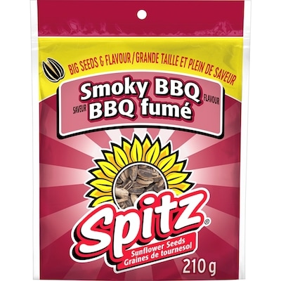 Spitz Graines de tournesol saveur BBQ fumé 210 g, 1,67 $/100g