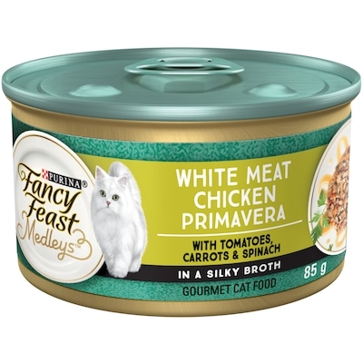 Purina Fancy Feast Medleys White Meat Chicken Primavera, Wet Cat Food 85 g, $1.06/100g