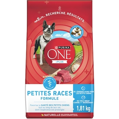 Purina ONE +Plus Formule Pour Petit Chiens Boeuf, Nourriture Sèche pour Chiens 1,81 kg 1.81 kg, 0,83 $/100g