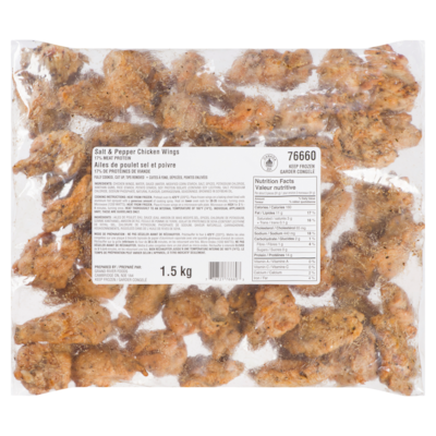 null Ailes de poulet sel et poivre 1.512 kg, 0,99 $/100g