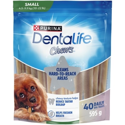 Purina DentaLife Chews Mini Breeds, Dog Treats 595 g, $1.85/100g