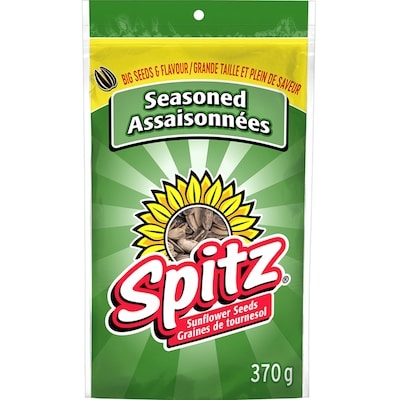 Spitz Graines de tournesol Assaisonnées 370 g, 1,08 $/100g