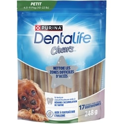 Purina DentaLife Chews Petit, Gâteries Quotidiennes pour la Dentition des Chiens 248 g, 2,01 $/100g