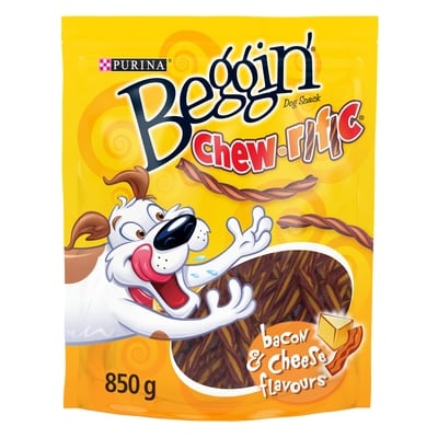 Purina Beggin' Chew-rific Bacon and Cheese, Dog Treats 850 g, $1.29/100g