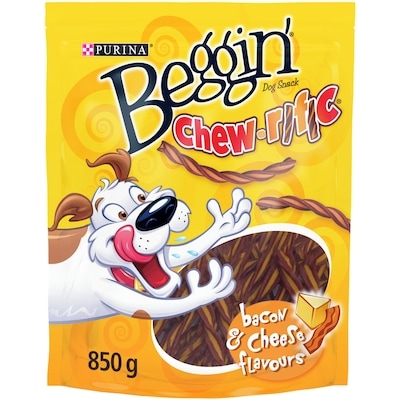 Purina Beggin' Chew-rific Bacon and Cheese, Dog Treats 850 g, $1.23/100g