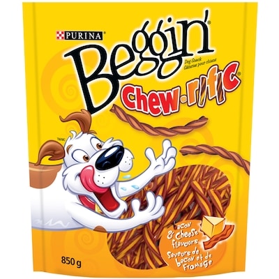 Purina Beggin' Chew-rific Saveurs de Bacon et de Fromage, Gâteries pour Chiens 850 g 850 g, 1,65 $/100g