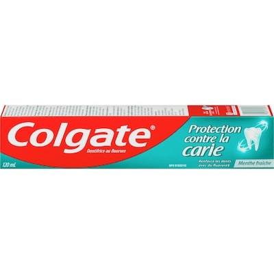 Colgate Dentifrice Au Fluorure Protection Contre La Carie Menthe Fraîche 120 ml, 1,66 $/100ml