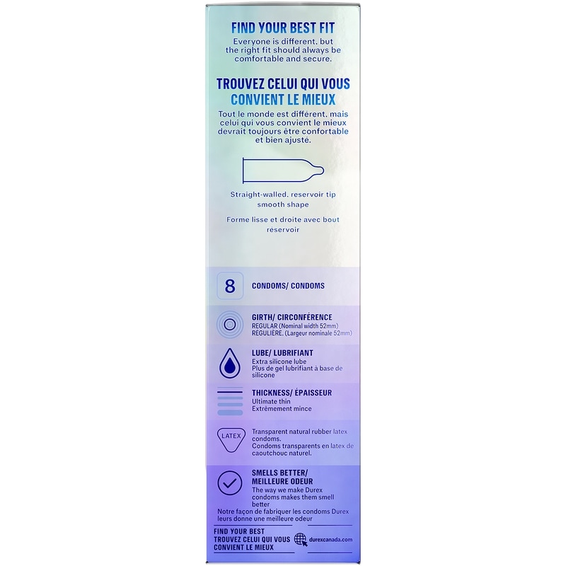 Invisible Ultimate Thin Extra Lubricated Condoms