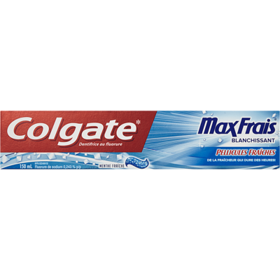 Colgate Dentifrice MaxFresh, menthe fraîche 150 ml, 2,86 $/100ml