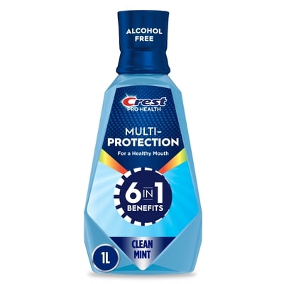 Crest Pro-Health Advanced, Extra Deep Clean Mouthwash, Fresh Mint 1 l, $1.20/100ml