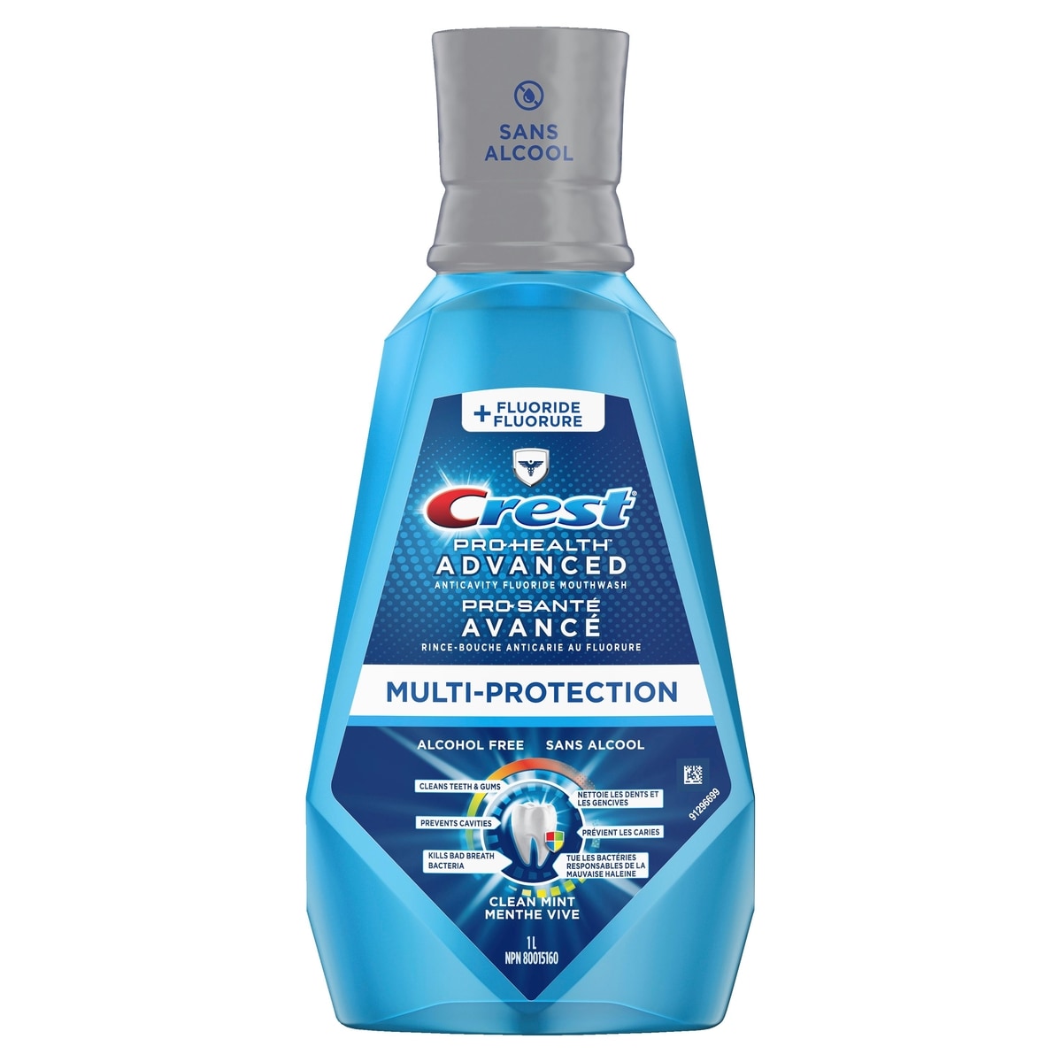 Crest Pro-Health Advanced, Extra Deep Clean Mouthwash, Fresh Mint 1 l, $1.15/100ml